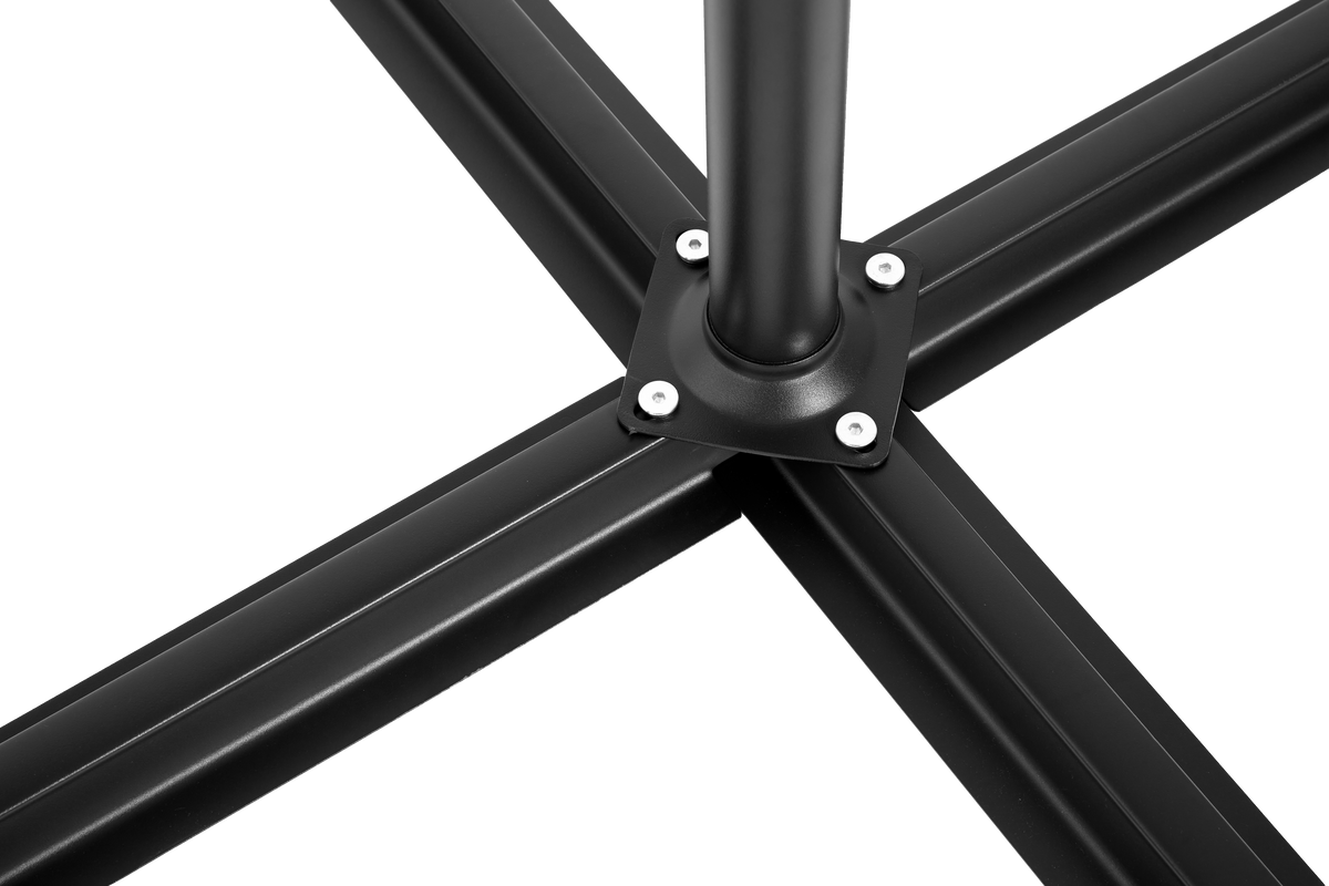 Outdoor Umbrella Rectangular 14.8 Ft Double Sided with Crank, Navy Blue