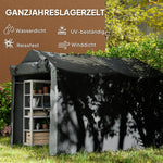 Garage Tent, Waterproof, UV-resistant, Black