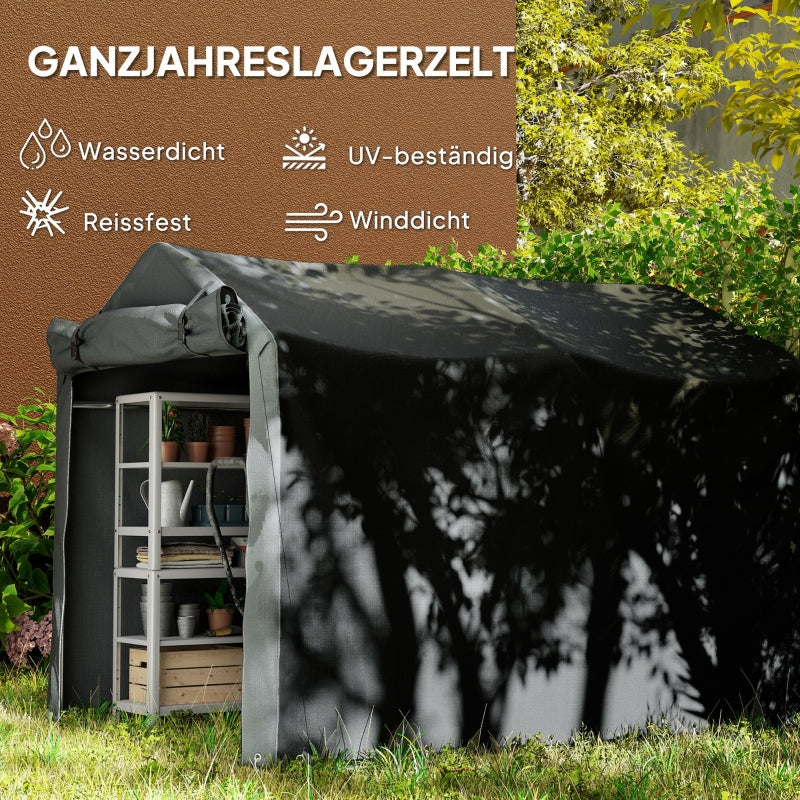 Garage Tent, Waterproof, UV-resistant, Black
