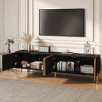 TV Cabinet Modern Low 179cm Color-Block Design