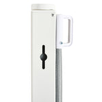Stair Gate, Adjustable Safety Barrier, Metal Plastic Grey