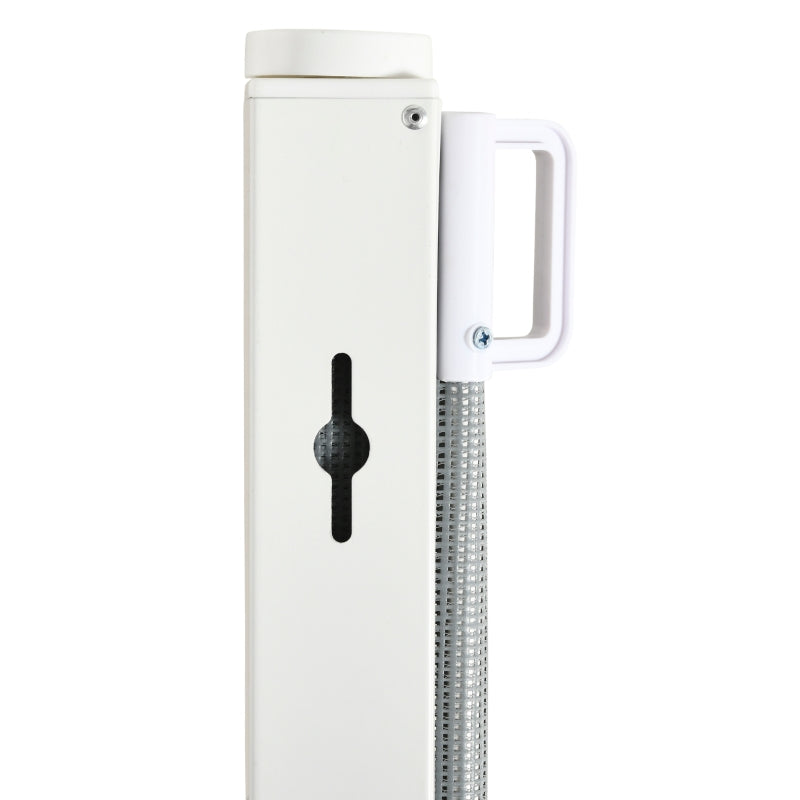 Stair Gate, Adjustable Safety Barrier, Metal Plastic Grey