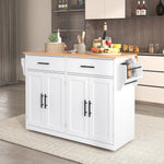 Serving Trolley Folding Tabletop Casters Interchangeable Legs - White