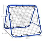 Football Rebounder Adjustable 5 Levels Steel Blue