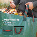 Garden Bag 3x272L Waterproof with Handles, Leaf, UV Protection, Wood