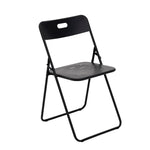 Outdoor 3-Piece Foldable Bistro Set, 2 Chairs & 1 Table, Black