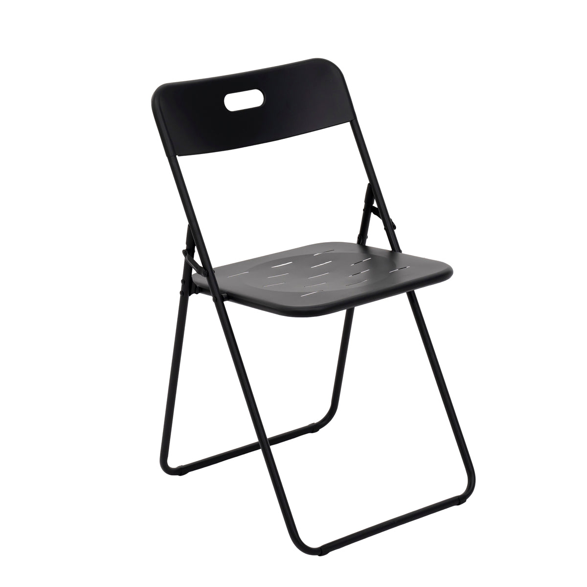 Outdoor 3-Piece Foldable Bistro Set, 2 Chairs & 1 Table, Black