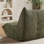 Chenille Togo Sofa, Armless Floor Lounge Chair with High-Density Memory Foam, Chenille Fabric
