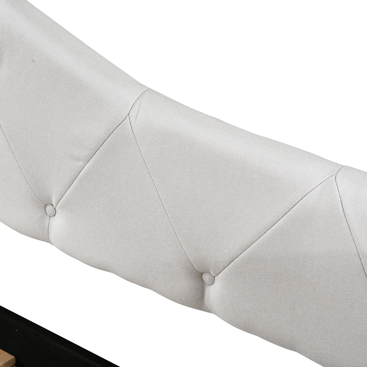 Daybed 90x200cm with Pull-Out Bed, Sofa Bed - Beige Linen