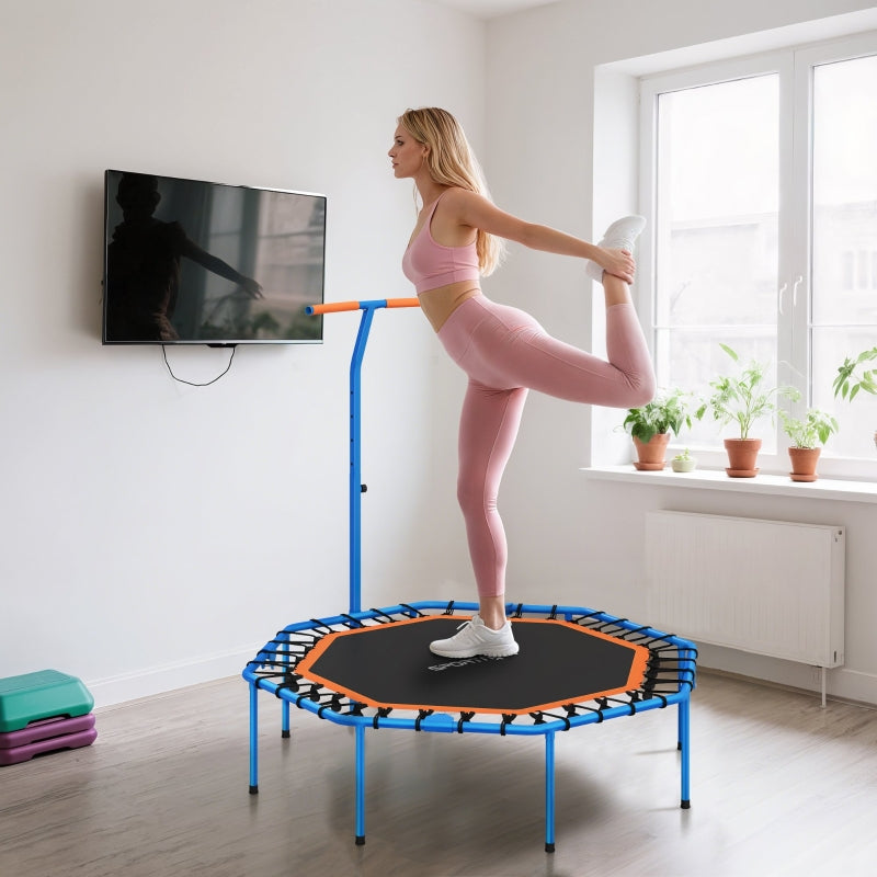 Fitness Trampoline Adjustable Handlebar - Blue