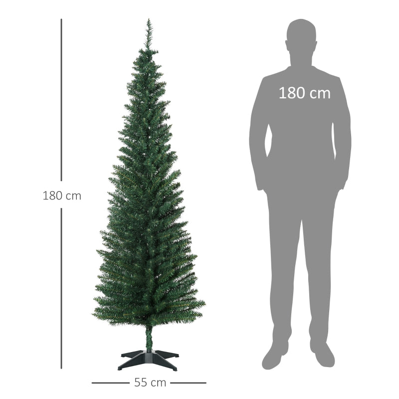 Artificial Christmas Tree with Stand, 1.8m - Green