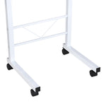 Side Table Adjustable Mobile C-Table, Chipboard & Steel