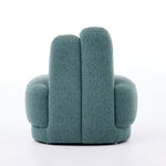 Bunny-Ear Ottoman Fixed Padded No Storage - Fabric