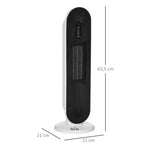 Heater Fan 2000W Electric Ceramic Heating Tower with Remote Control, Compact