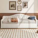 Upholstered Daybed, 90x200 LED Storage, Beige