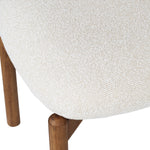 Wooden Chair Frank Upholstered Seat Small Packing Size, Walnut/Beige