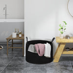 Laundry Basket 88L Foldable with Handle, Black