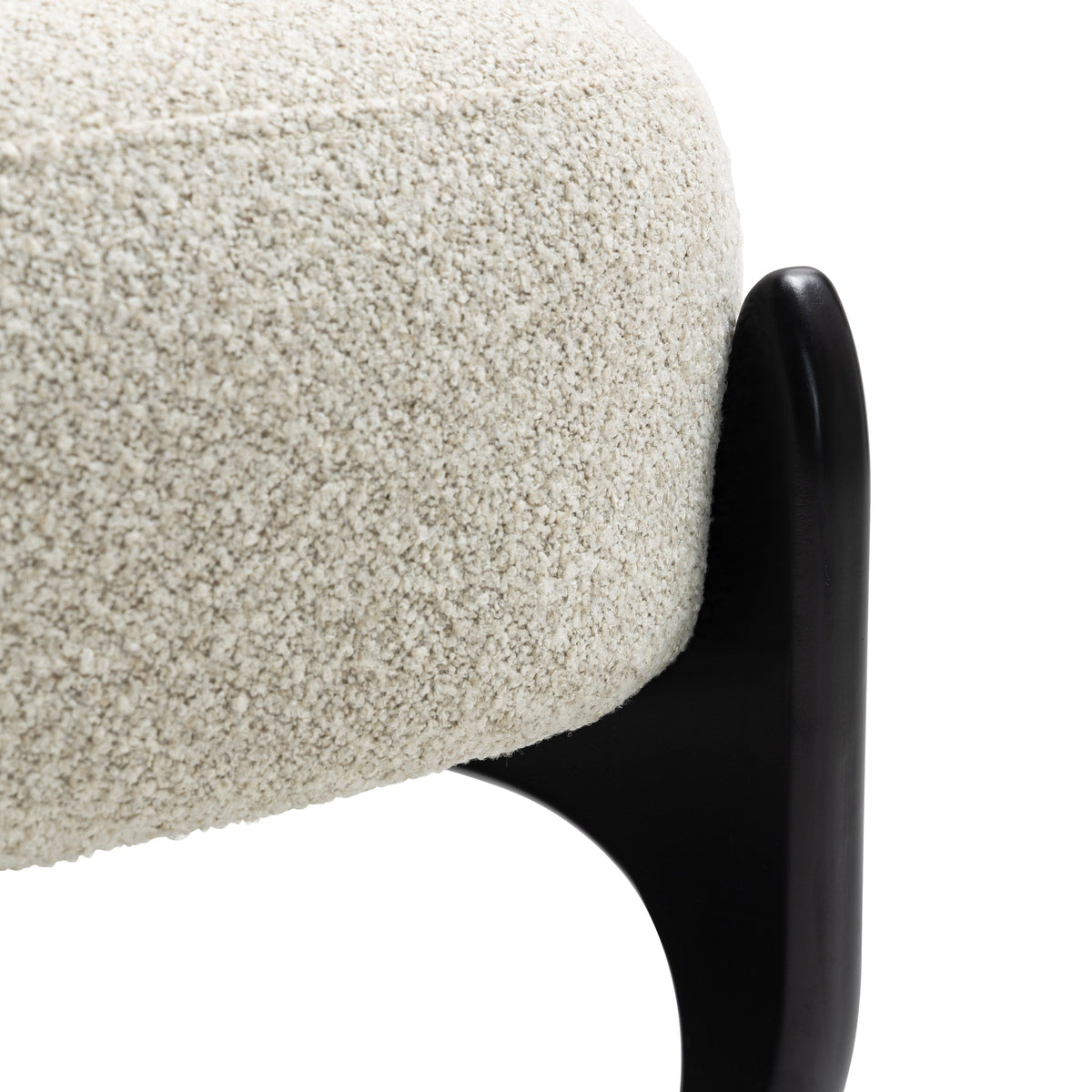 Wooden Chair Naomi, Leisure Sofa Disassembled, Black