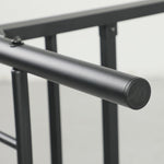 Bed Frame, Foldable, 82.5 cm High, Metal, Black