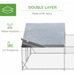 Chicken Coop Free-Range Enclosure, Sunshade Roof, Steel, Silver