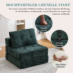 Folding Sofa Bed with Pillows, Foldable Mattress & Backrest, Portable Floor Sofa