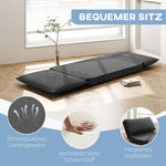 4-in-1 Folding Sofa Bed with Storage Space, Dark Grey