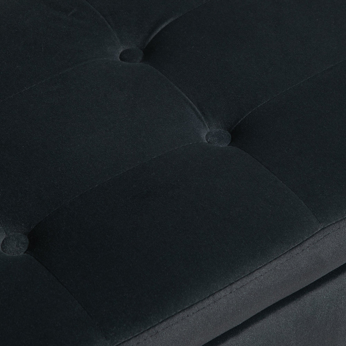 Luxury Upholstered Bench with Storage Armrests, Velvet, Dark Grey