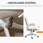 Ergonomic Office Chair with Lumbar Support, Adjustable 120kg, Beige