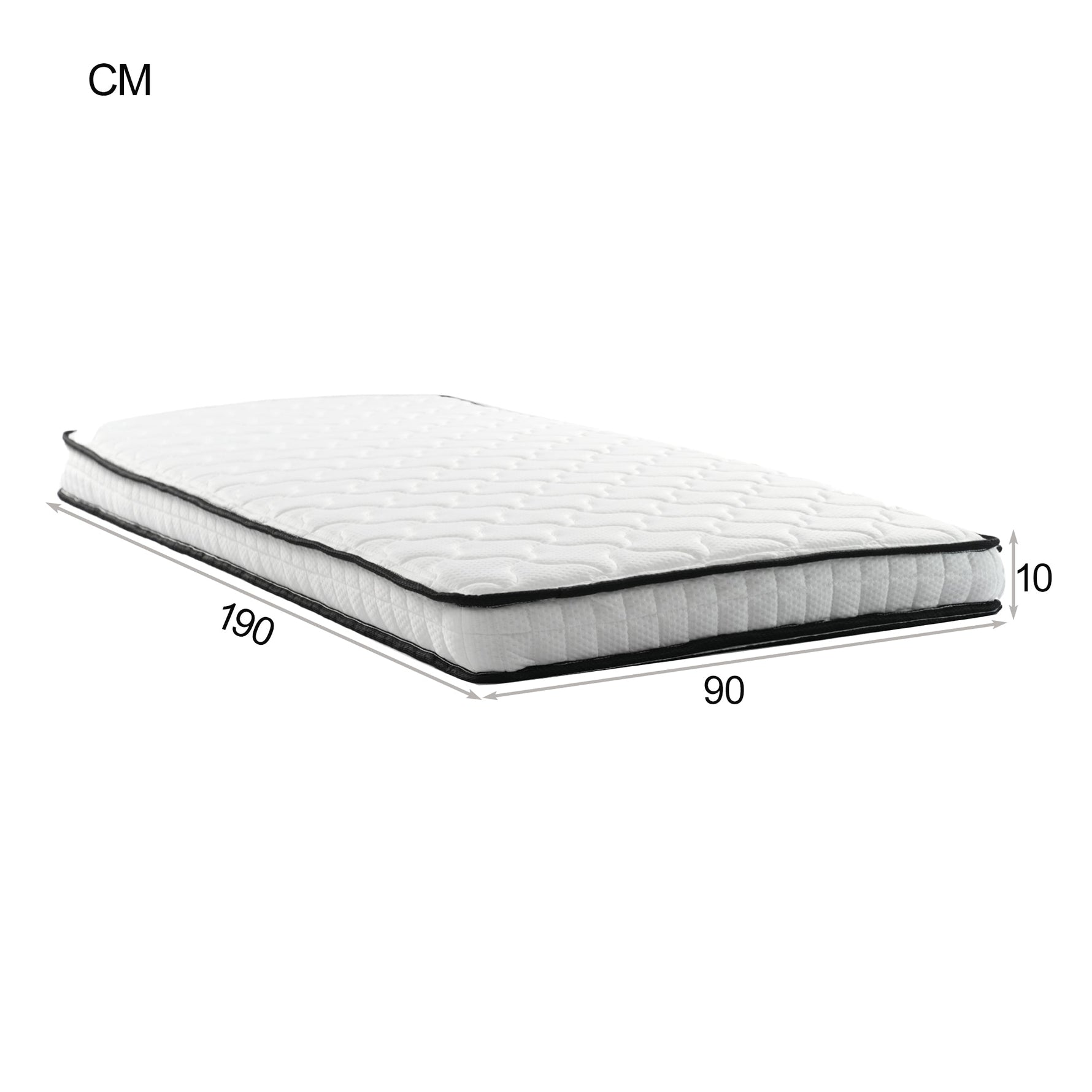 Upholstered Sofa Bed Extendable 90/180x190cm Storage LED USB - Light Grey