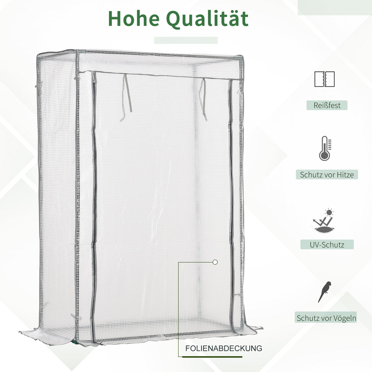 Greenhouse Foil Hothouse PE Mesh Film 101x50x150cm White