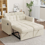 Loveseat Sofa, Modern 3-in-1 Pull-Out, Adjustable Backrest, USB Port