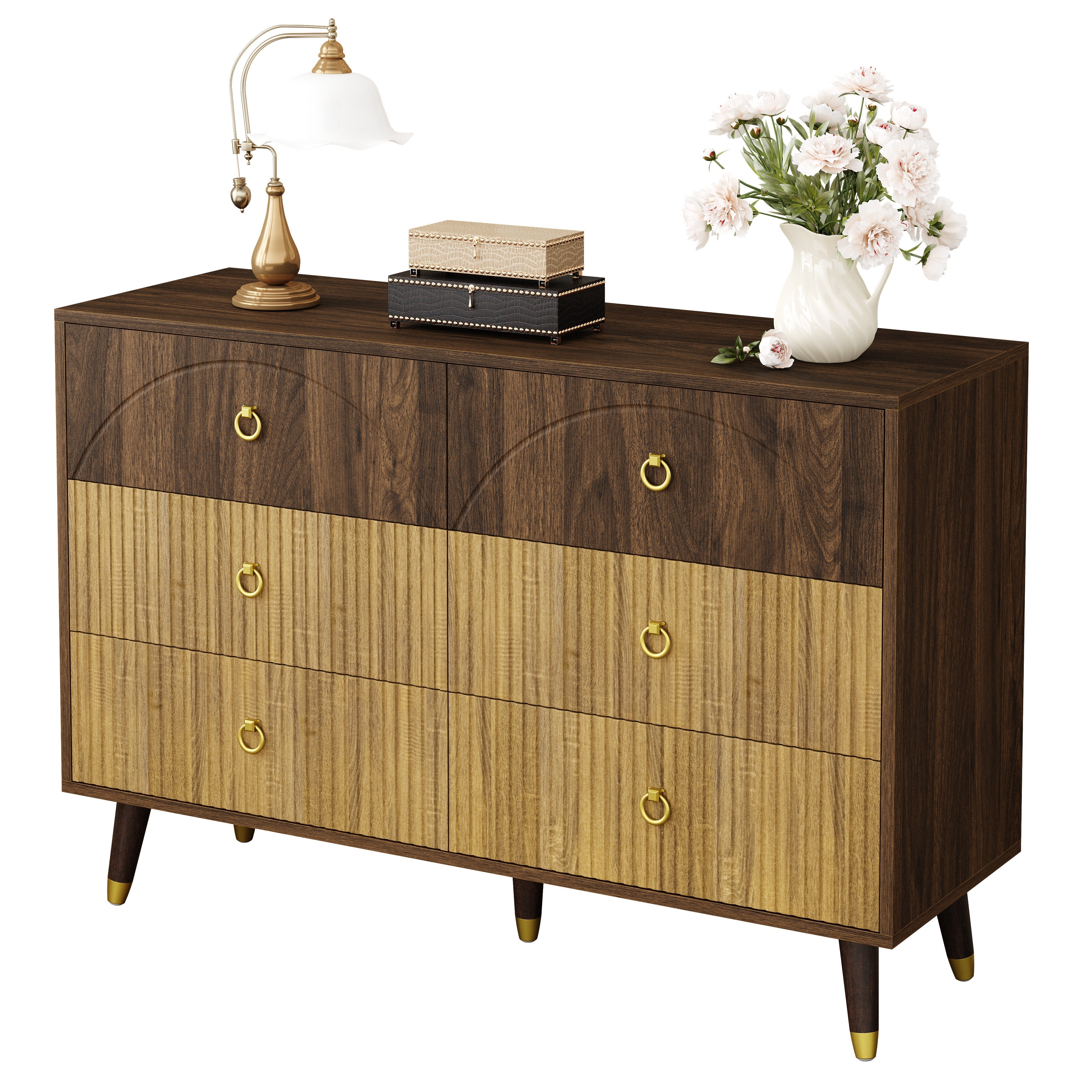 Modern Sideboard Storage Cabinet Chest of Drawers 120x40x81cm Multi-Use