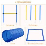 Agility Set, 5-Piece Dog Training Equipment, Yellow