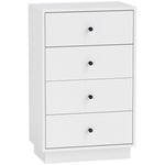 Chest of Drawers, 4 Drawer Wood Storage Cabinet, White
