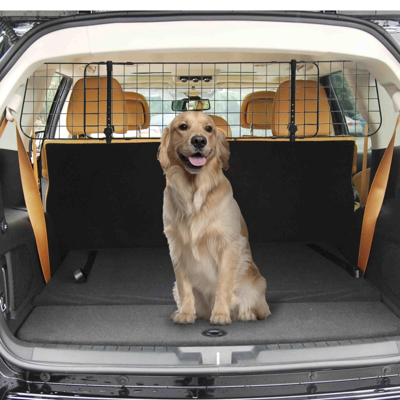 Dog Guard Car Safety Gate, Adjustable Width, Metal