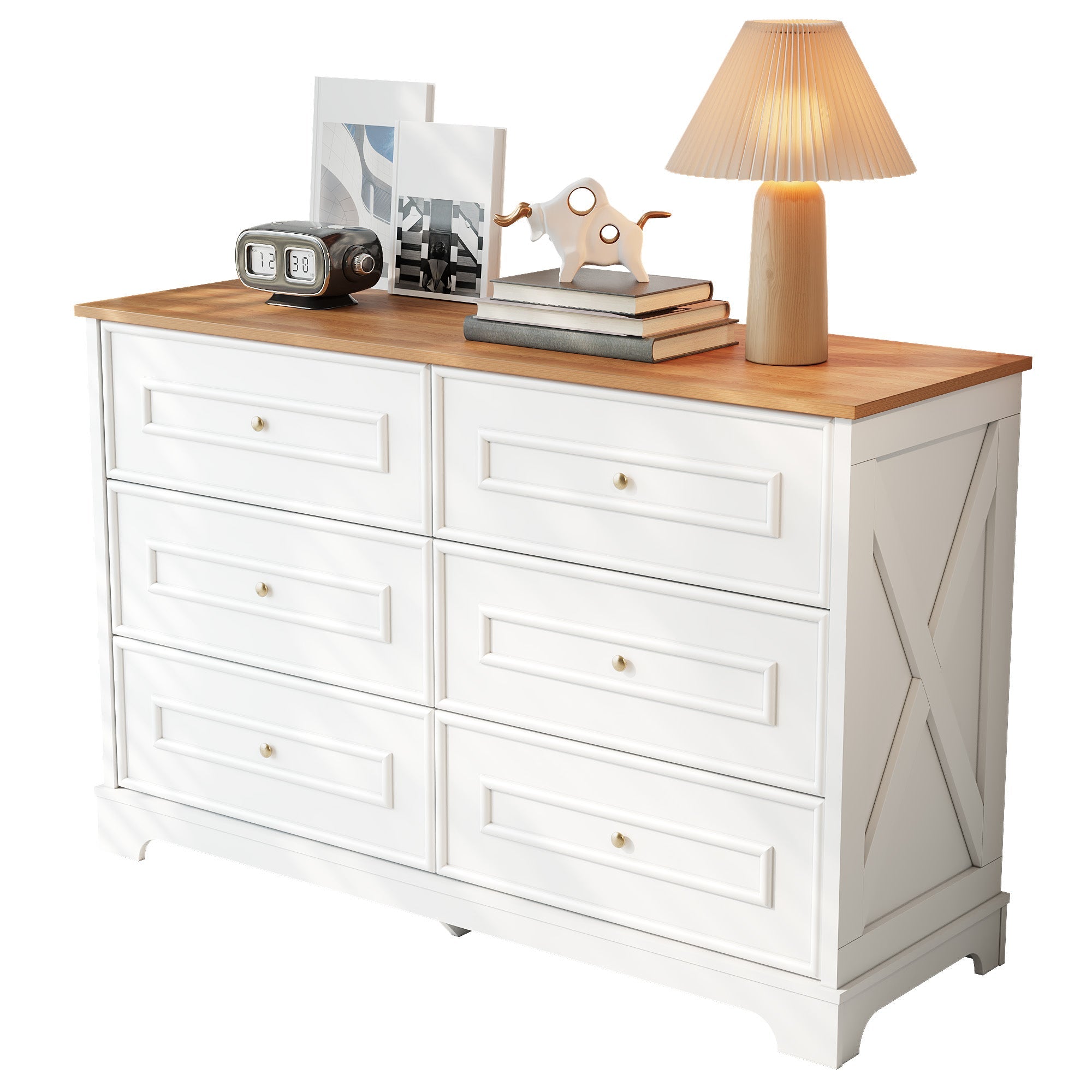 Sideboard Modern 6 Drawers Minimalist 120x40x76 cm