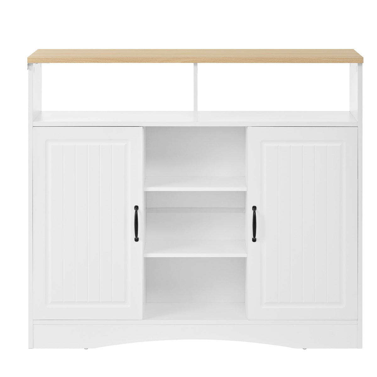 Kitchen Island on Wheels Extendable Dining Area Storage with Chairs - White