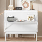 Wall Bed, 90x200 cm, Slatted Frame, Youth, White