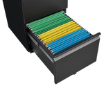 File Cabinet 2 Drawer Lock Rolling Under Desk Legal/Letter/A4 Metal Black