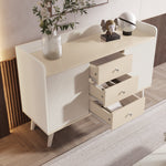 Sideboard, Three Drawers Storage, Wood-Colored