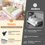 Sofa Bed with Pull-out Bed, 90x200cm Single Guest Bed with Crown Lattice Design, Pink Velvet