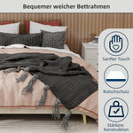 Modern Minimalist Bed Frame 160x200cm Low Box Dutch Velvet Beige