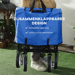 Handcart, Foldable 360° Garden Beach Transport Cart, Steel Frame Oxford