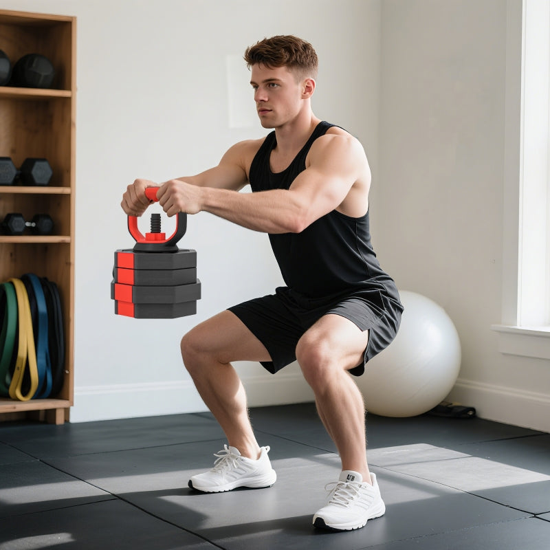 4-in-1 Dumbbell Barbell Set Adjustable 25 kg for Home Strength Training