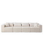 Modular L-Shaped Sectional Sofa 104-Inch 4-Piece - Corduroy
