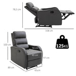 Recliner Chair, Rocking, Reclining, Rotatable, Cup Holder, Microfiber Cloth