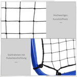 Football Rebounder Adjustable 5 Levels Steel Blue