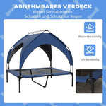Dog Bed with Roof, Breathable, Water-Repellent, Dark Blue