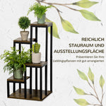 Plant Stand, 4-Level Multifunctional Shelf, Brown