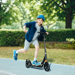 Children's Scooter with Adjustable Handlebars and Foldable Frame, Black